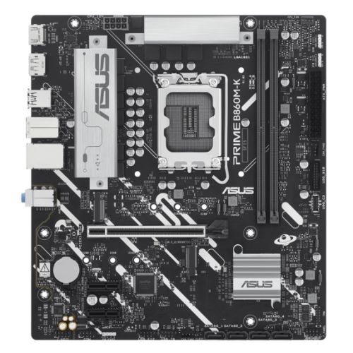 Asus PRIME B860M-K, Intel B860, 1851, Micro ATX, 2 DDR5, HDMI, DP, 2.5G LAN, 2x M.2 Asus PRIME B860M-K, Intel B860, 1851, Micro ATX, 2 DDR5, HDMI, DP, 2.5G LAN, 2x M.2